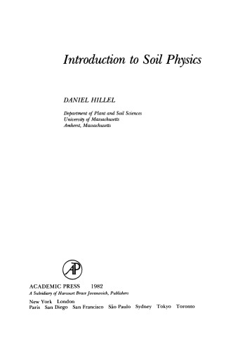 Introduction to Soil Physics