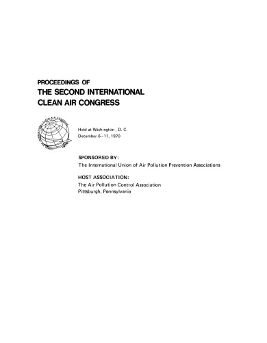 Proceedings of the Second International Clean Air Congress