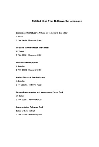 Transducer Handbook. User's Directory of Electrical Transducers
