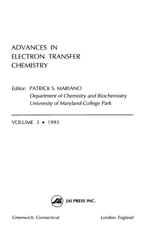 Advances in Electron Transfer Chemistry