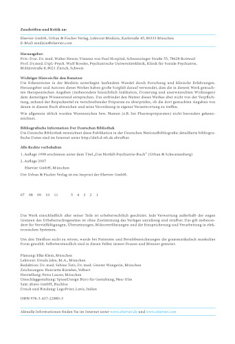 Akute psychische Erkrankungen. Management und Therapie