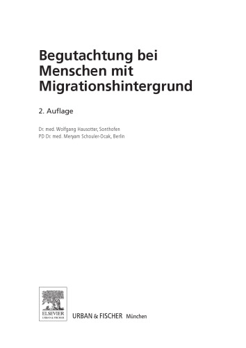 Begutachtung bei Menschen Mit Migrationshintergrund