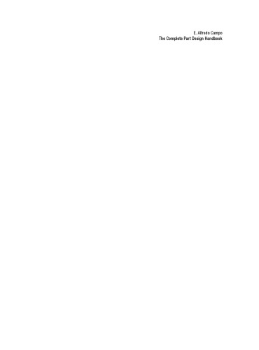 Complete Part Design Handbook. For Injection Molding of Thermoplastics