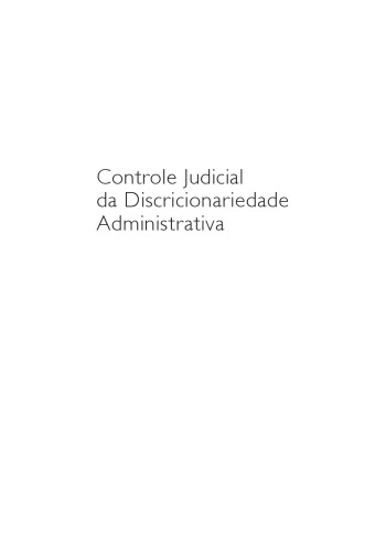 Controle Judicial Da Discricionariedade Administrativa