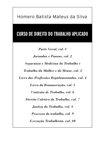 JustiçA Do Trabalho. Curso De Direito Do Trabalho Aplicado