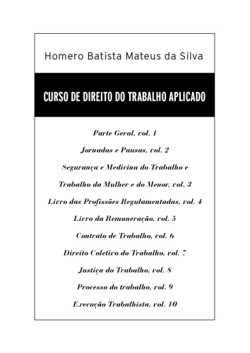 Direito Coletivo Do Trabalho. Curso De Direito Do Trabalho Aplicado