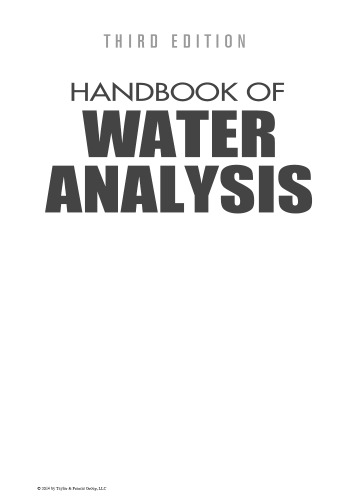 Handbook of Water Analysis, Third Edition