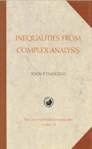 Inequalities from Complex Analysis
