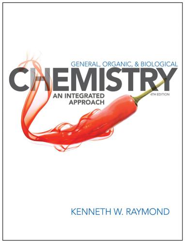 General Organic and Biological Chemistry: An Integrated Approach