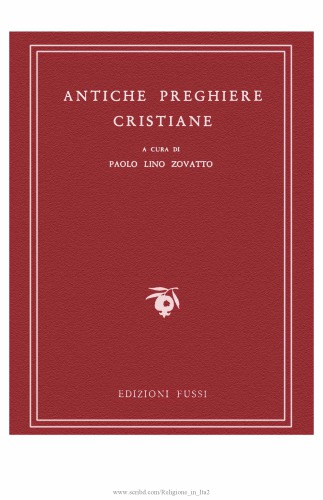 Antiche preghiere cristiane