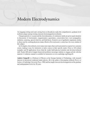 Modern Electrodynamics