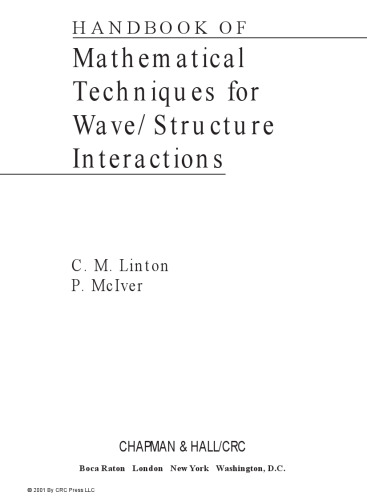Handbook of mathematical techniques for wavestructure interactions