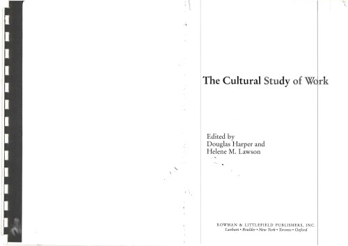 The Cultural Study of Work