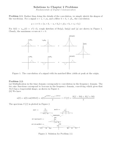 Fundamentals of Digital Communication - Solution Manual