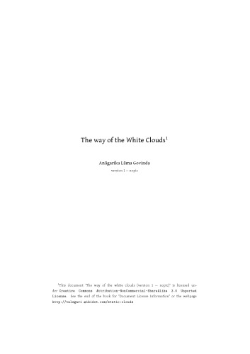 The Way of the White clouds