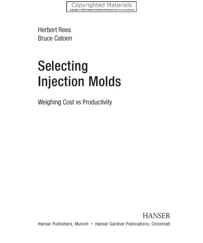 Selecting Injection Molds