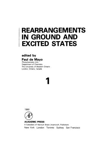 Rearrangements in Ground and Excited States