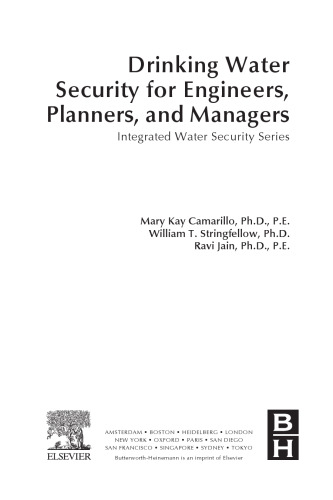 Drinking Water Security for Engineers, Planners, and Managers. Integrated Water Security Series