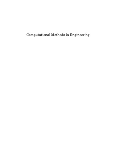 Computational Methods in Engineering