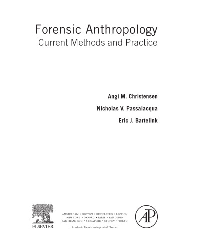 Forensic Anthropology. Current Methods and Practice