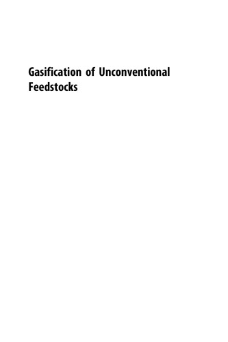 Gasification of Unconventional Feedstocks