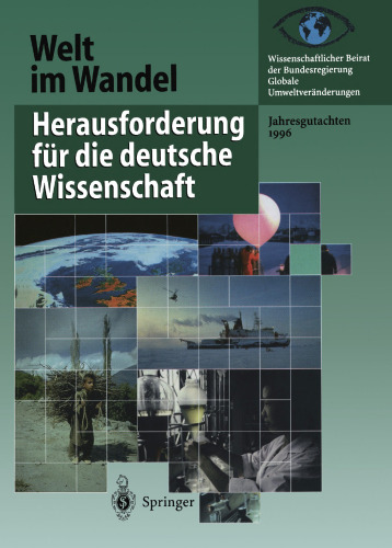 Herausforderung für die deutsche Wissenschaft: Jahresgutachten 1996