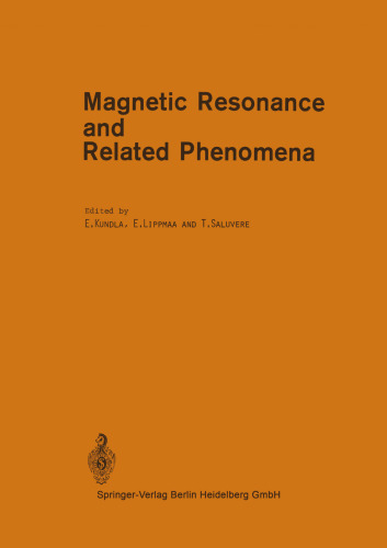 Magnetic Resonance and Related Phenomena: Proceedings of the XXth Congress AMPERE, Tallinn, August 21–26, 1978