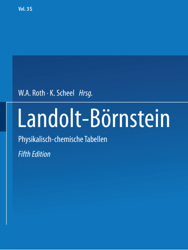 Landolt-Börnstein: Physikalisch-Chemische Tabellen