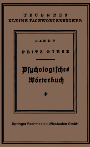 Psÿchologisches Wörterbuch