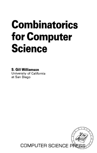 Combinatorics for Computer Science