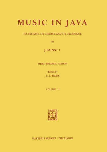Music in Java: Its History, Its Theory and Its Technique