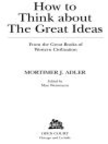 How to Think About the Great Ideas