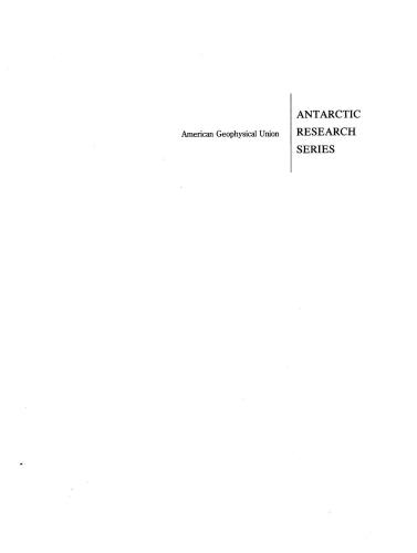 Geology and Seismic Stratigraphy of the Antarctic Margin