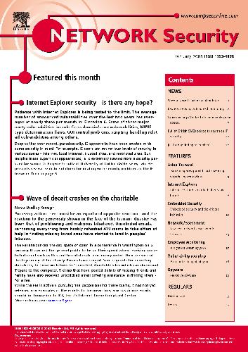 [Journal] Network Security. 2005. January