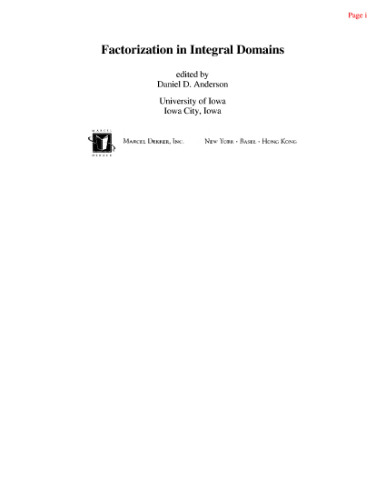 Factorization in Integral Domains