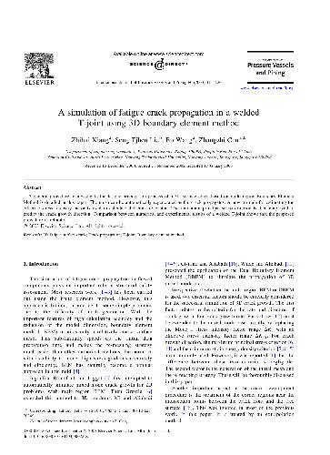 A simulation of fatigue crack propagation in a welded T-joint using 3D boundary element method
