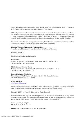 Surface Modification and Mechanisms: Friction, Stress, and Reaction Engineering
