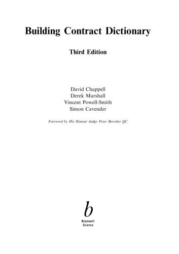 JCT Intermediate Form of Contract, Second Edition