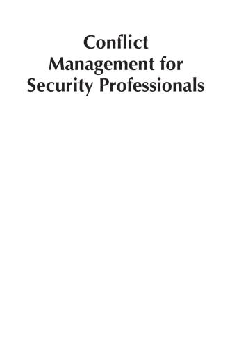 Conflict Management for Security Professionals