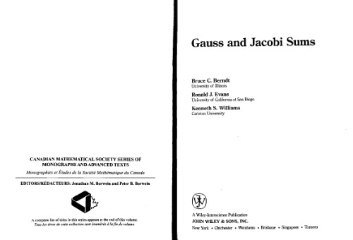 Gauss and Jacobi sums