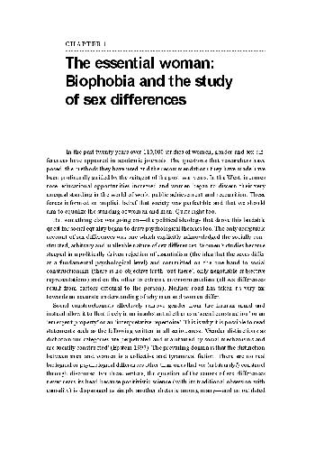 Biophobia and the study of sex differences