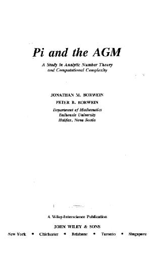 Pi and the AGM: a study in analytic number theory and computational complexity