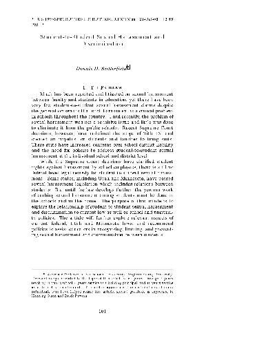 Sexual Harrasement and Discrimination