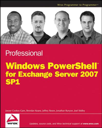 Professional Windows PowerShell for Exchange Server 2007 Service Pack 1