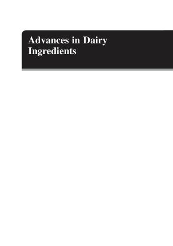 Advances in Dairy Ingredients