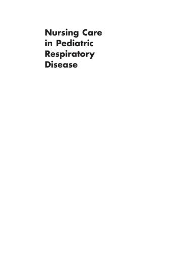 Nursing Care in Pediatric Respiratory Disease