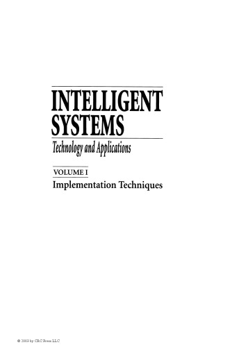 Intelligent Systems: Technology and Applications, Six Volume Set