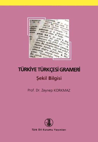 Türkiye Türkçesi Grameri Şekil Bilgisi