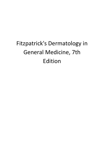 Fitzpatrick's Dermatology in General Medicine