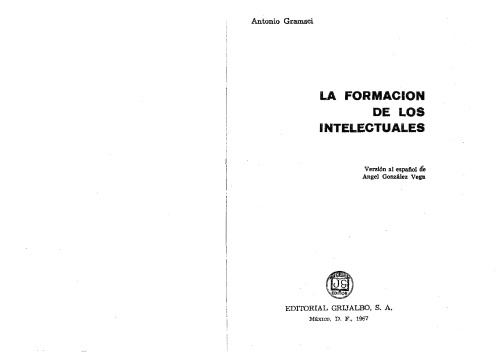 La formación de los intelectuales